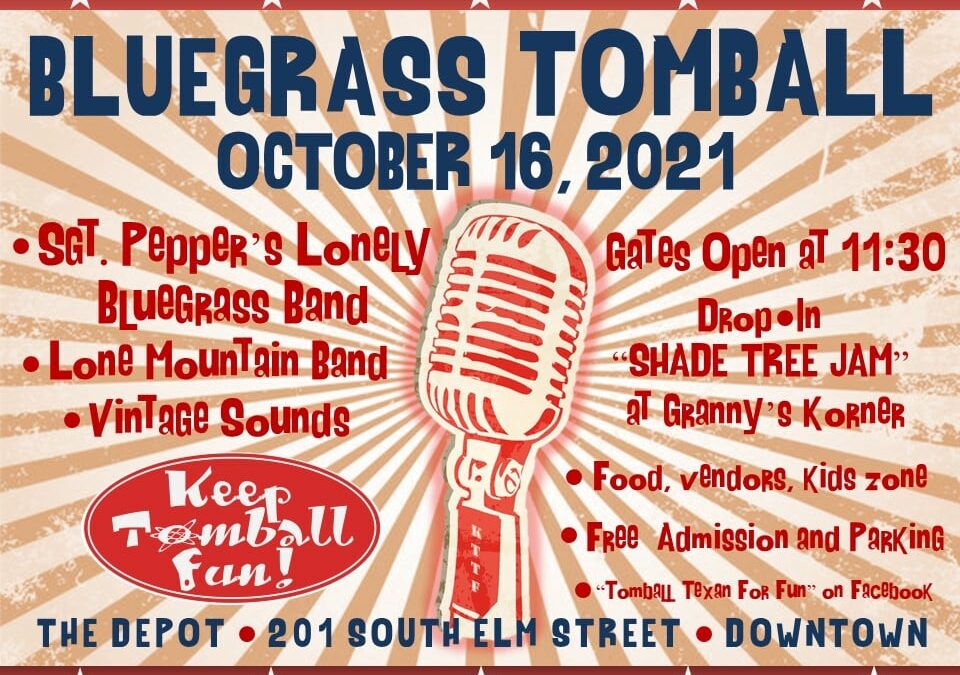 Bluegrass Tomball Returns to the Historic Depot Museum on October 16th