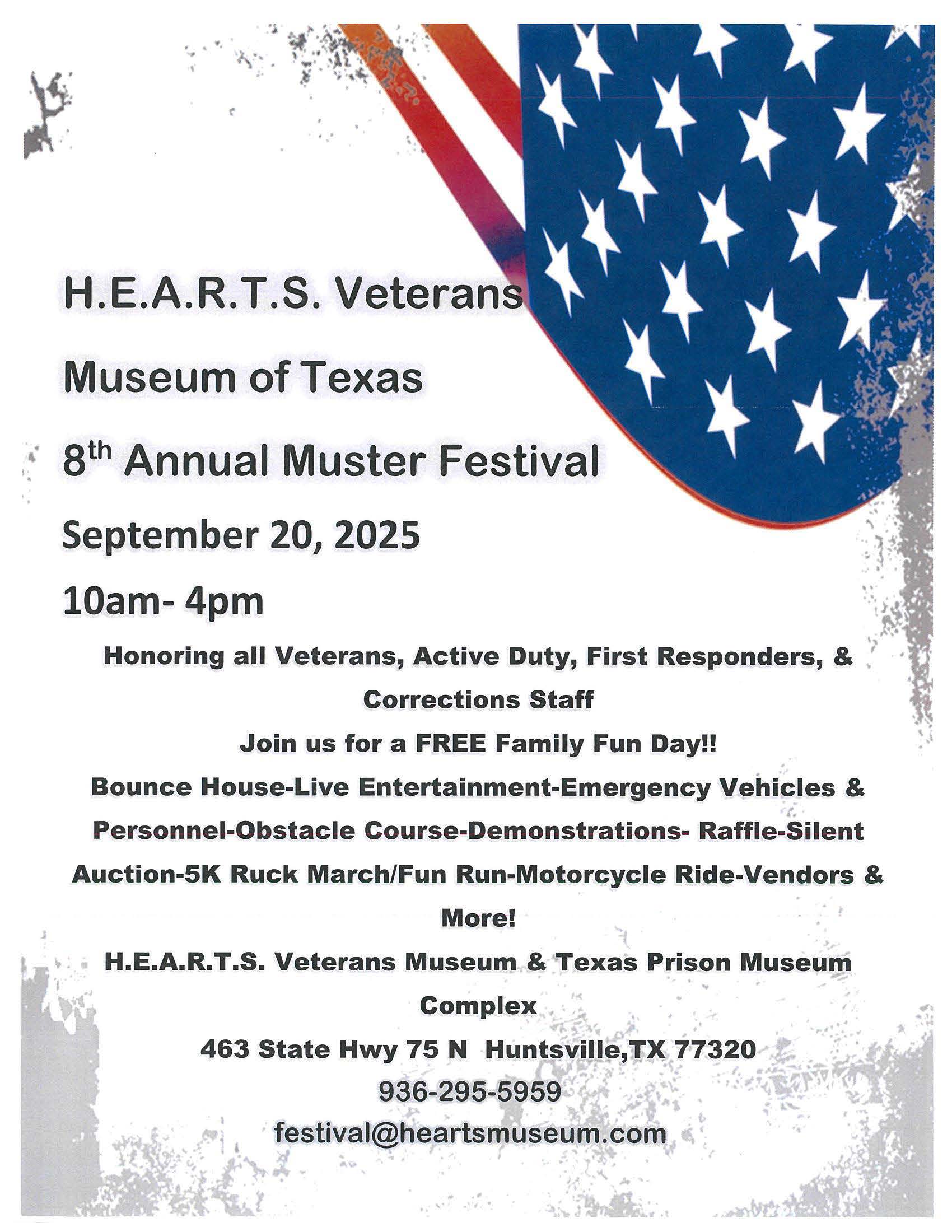 H.E.A.R.T.S Veterans Museum of Texas 8th Annual Muster Festival