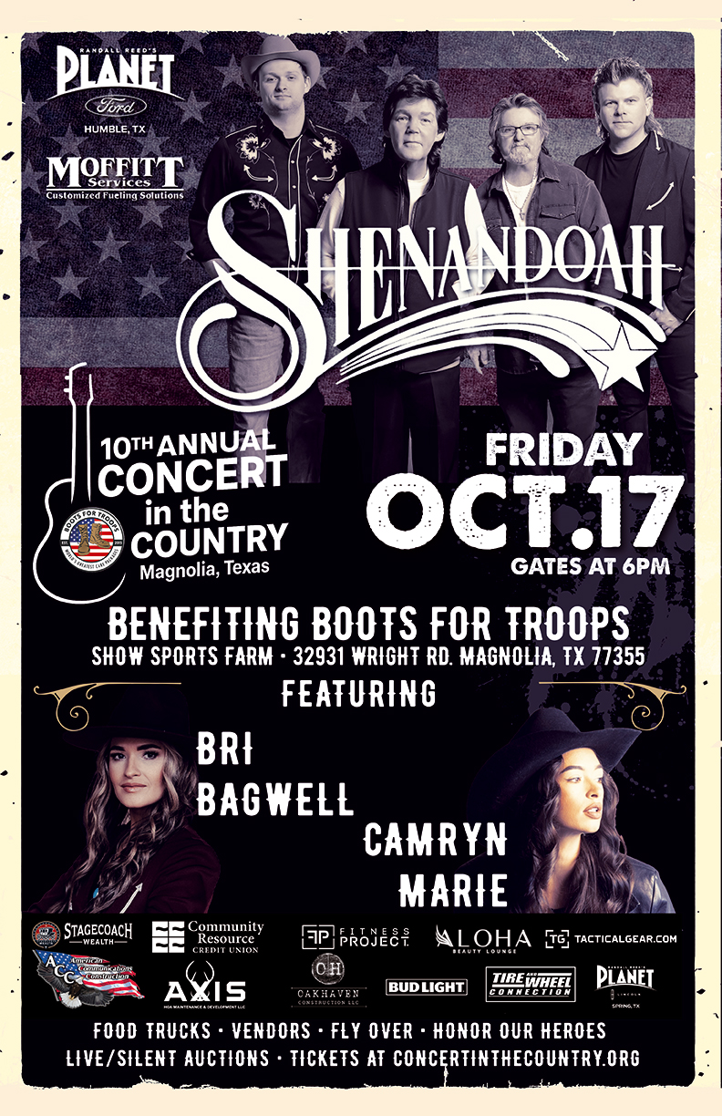 Concert in the Country with Shenandoah, Bri Bagwell, & Camryn Marie