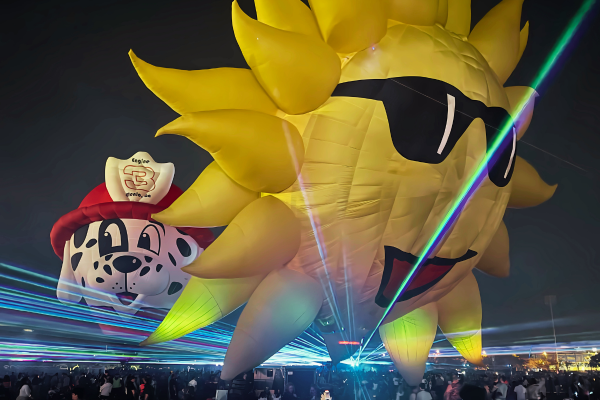 Balloon Glow and Laser Show