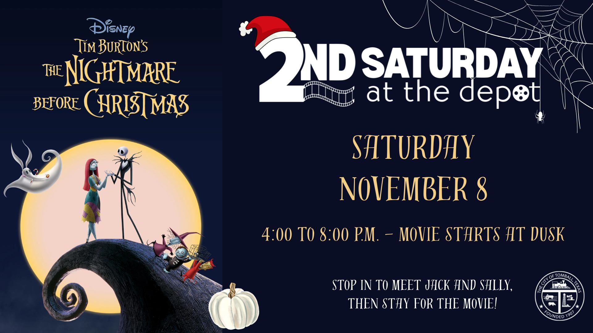 2nd Saturday at the Depot- Nightmare Before Christmas
