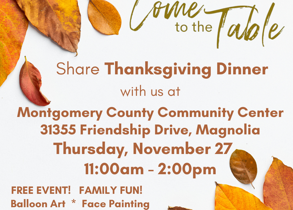 Thanksgiving Dinner at The Montgomery County Community Center