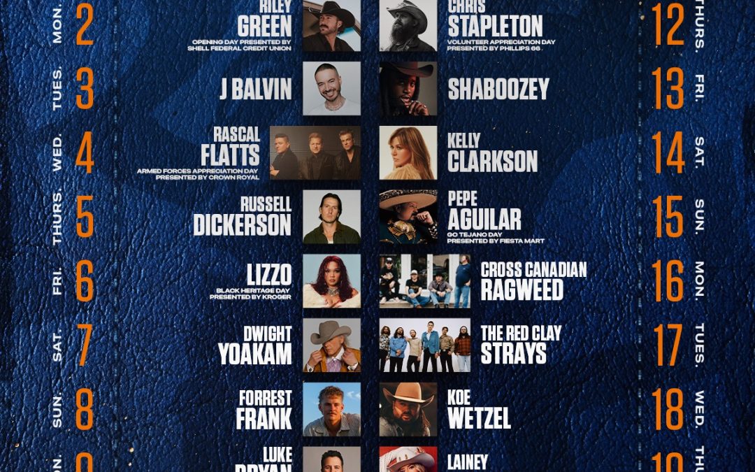 Rodeo Houston 2026 Entertainer Lineup