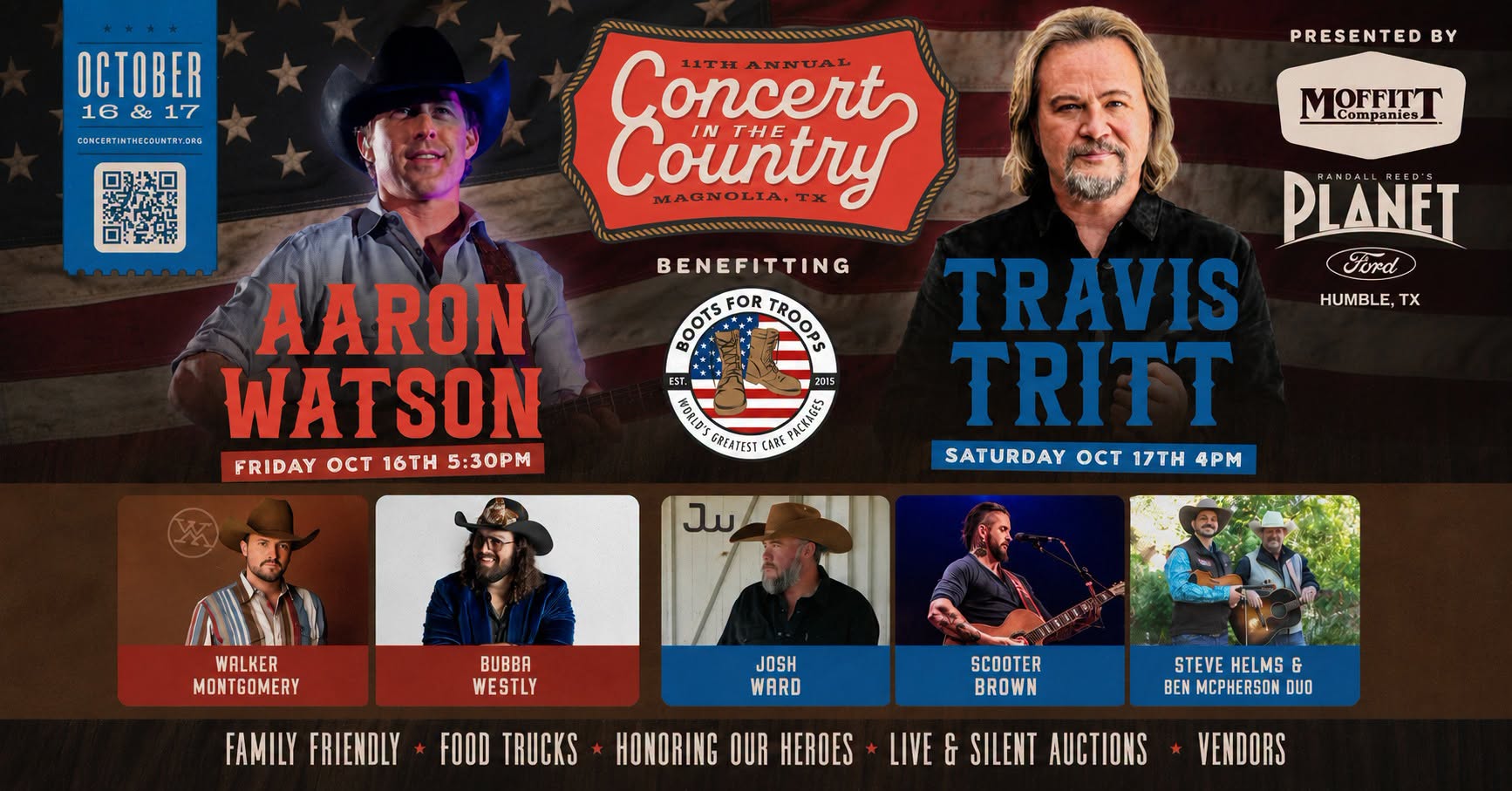 11th Annual Boots for Troops Concert in the Country