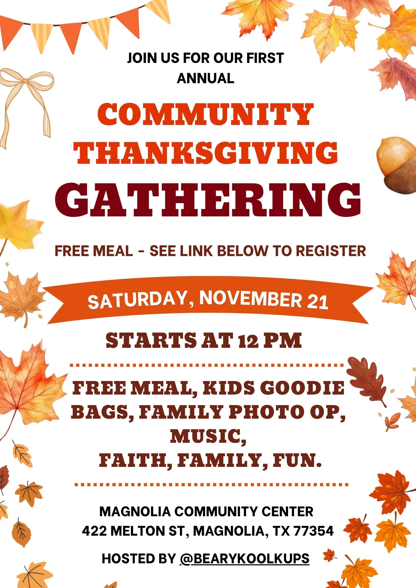Community Thanksgiving Gathering