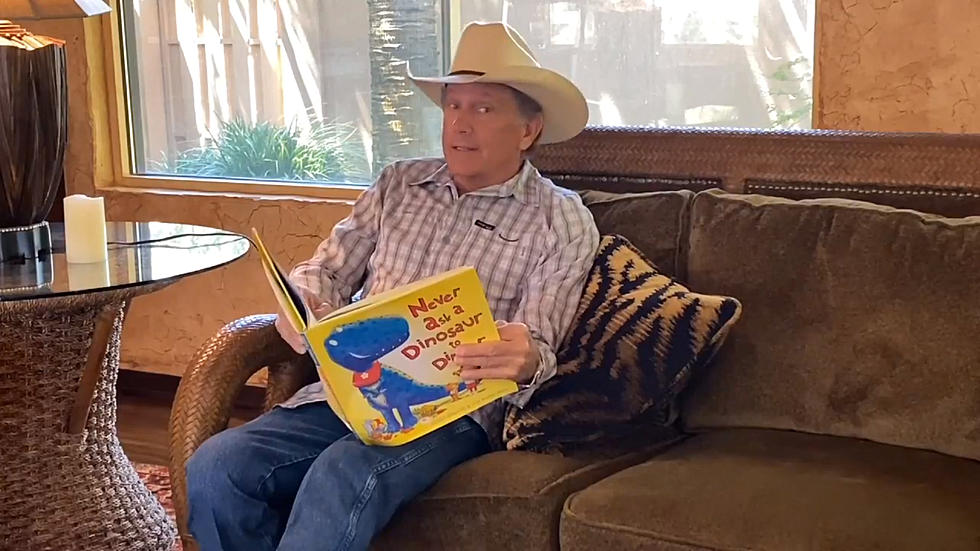 George Strait reads “Never Ask a Dinosaur to Dinner” by Gareth Edwards.